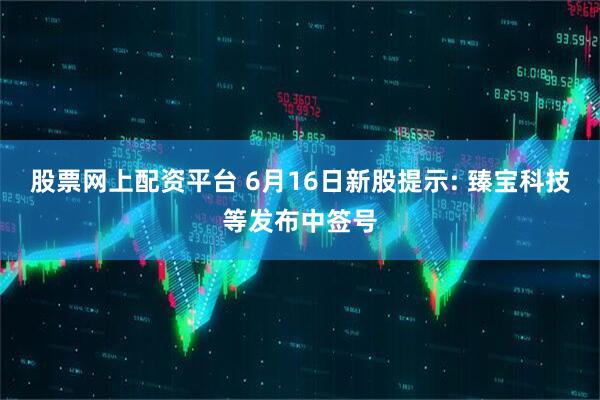 股票网上配资平台 6月16日新股提示: 臻宝科技等发布中签号